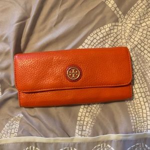 Tory Burch Orange Wallet